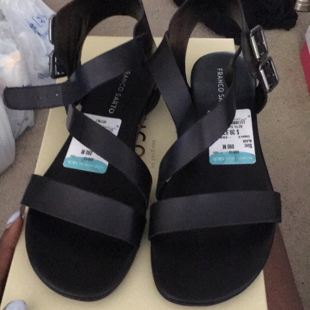 Black Gladiator Sandals